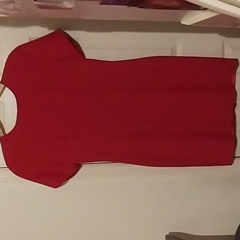 "3 GORGEOUS WORK PARTY  DRESSES IN EUC.RED BLUE/ WHITE. ...BLACK/SILVER SZ.6